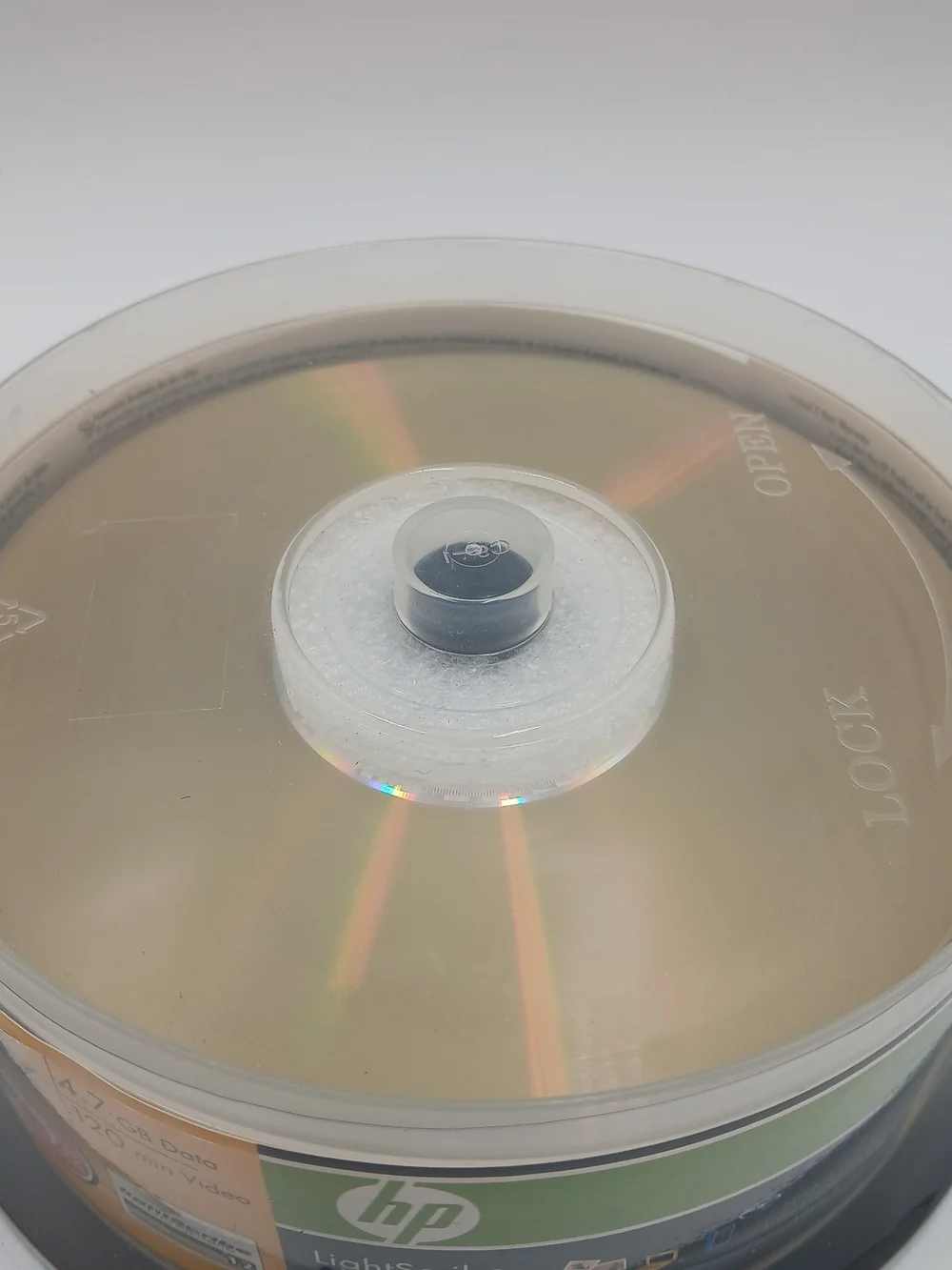 NEW HP LightScribe DVD+R 16X 4.7GB 120 Mins 25 Pack DVDs FACTORY SEALED